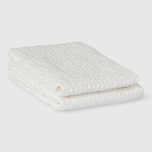 Waffled towels white 50x70 2-pack