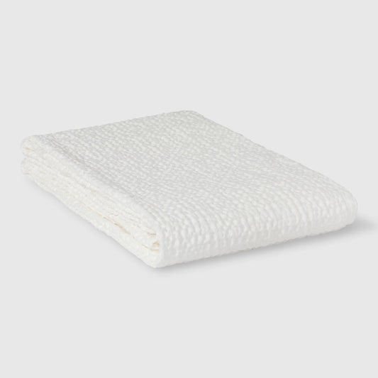 Waffled towel white 75x145